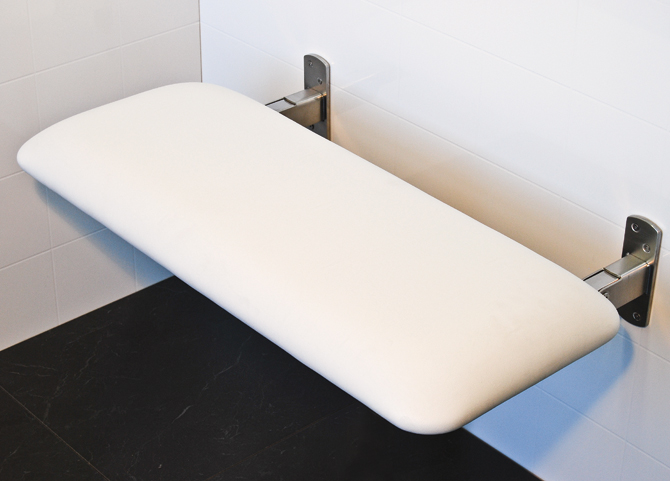 Sapphire Padded Folding Shower Seat for Elderly and Disabled