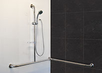 Corner Slide Shower Safety Rail