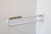 Powdercoated Folding Toilet Safety Rail