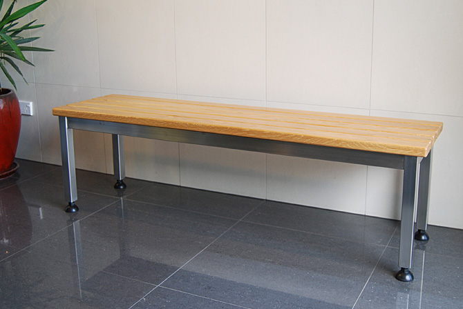 Stainless Steel Free Standing Changeroom And Locker Room Bench Seats