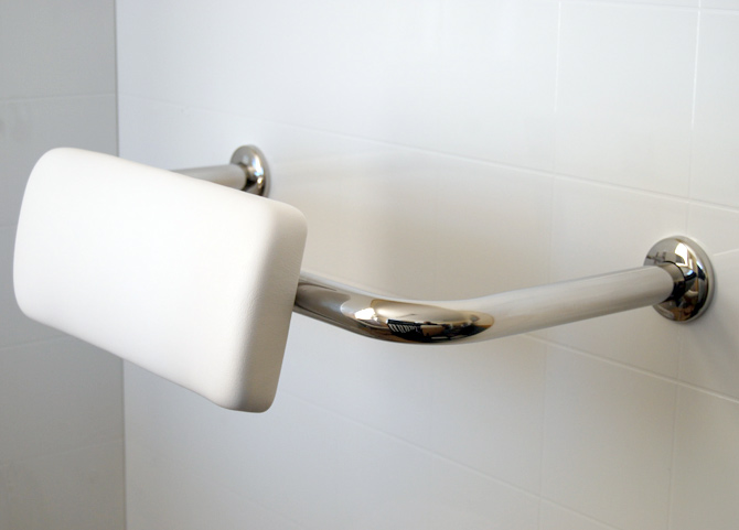 Stainless Steel Padded Toilet Seat Back Rest