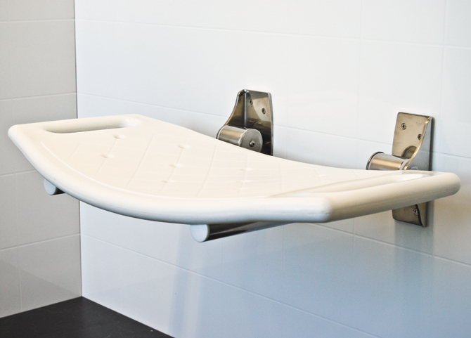 Folding And Fixed Shower Seats For Disabled Bathrooms Superquip Sapphire Walltect Shower Seat